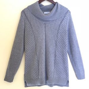Calvin Klein turtleneck cable knit sweater